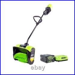 Greenworks Pro 60V 12 inch Battery Snow Shovel with 4Ah Battery and Fast Charger