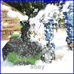 Greenworks Pro 80V 20'' Brushless Single-Stage Battery Powered Push Snow Blower