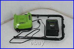Greenworks Pro 80V 20 Inch Snow Thrower Rotating Chute 2Ah Battery Charger