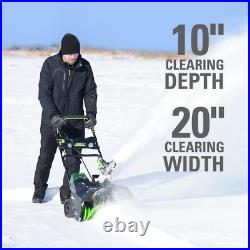 Greenworks Pro 80V 20 Single Stage Cordless Brushless Snow Blower Tool Only Greenworks Pro 80V 20 Single Stage Cordless Brushless Snow Blower Tool Only
