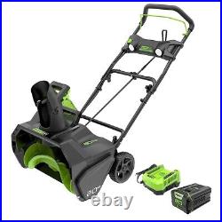 Greenworks Pro 80V 20 in. Cordless Snow Blower with 2.0Ah Battery & Fast Charger