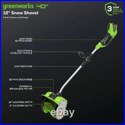 HOT SALE! 40V 12 Cordless Battery Snow Shovel with 4.0Ah Battery & Charger
