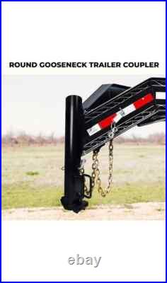 Heavy Duty Gooseneck Trailer Coupler 30000LBS Round Tube Hitch