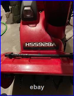 Honda HSS928ATD (28) 270cc Two-Stage Track Drive Snow Blower 17.9 Use Hours