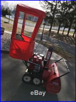 Honda hs1332 32 hydrostatic 13hp snow blower with drift cutter & wind protector