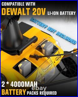 Houselife Cordless Snow Blower Compatible with Dewalt 20V Max Battery, 2 x 20V Houselife Cordless Snow Blower Compatible with Dewalt 20V Max Battery, 2 x 20V