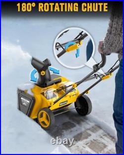 Houselife Cordless Snow Blower Compatible with Dewalt 20V Max Battery, 2 x 20V Houselife Cordless Snow Blower Compatible with Dewalt 20V Max Battery, 2 x 20V