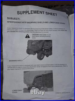 Husqvarna 42inch 2 Stage Snow Thrower Attachment with Electric Winch