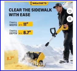 IMGadgets 11 inch Cordless Electric Snow Shovel ORANGE 2 Batteries New