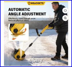 IMGadgets 11 inch Cordless Electric Snow Shovel ORANGE 2 Batteries New