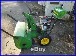 John Deere 2 Stage Model #1130SE Snow Blower with hand warmers