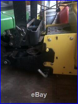 John Deere 44 Snow Blower With Chains and Weights. (used on John Deere X500)