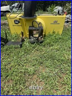John Deere 44 Tractor Snow Blower Attachment with Chute, YellowithBlack