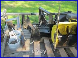 John Deere 46 SNOWBLOWER with quick angle HITCH + 1 drive shaft + weights