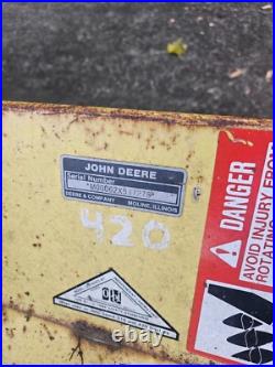 John Deere 46 Snowblower attachment Model M00062X