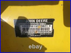 John Deere 46 Snowthrower Snowblower