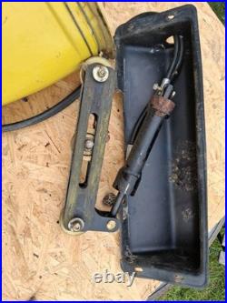 John Deere JD47 Snow Blower Chute and hydraulic assy. Cylinder, cover, bracket