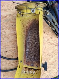 John Deere JD47 Snow Blower Chute and hydraulic assy. Cylinder, cover, bracket