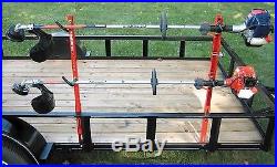 Jungle Jim's 2 Trimmer Trailer Rack System Hold 2 Trimmers 2tr