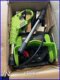 KAFKESC Electric Snow Shovel Cordless 20V 12 4Ah Battery Snow Blower Green