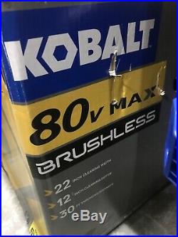 KOBALT 22 80V MAX Brushless Cordless Snow Blower New