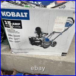 Kobalt 15-Amp 21-in Corded Electric Snow Blower Model 1314197 NEW Kobalt 15-Amp 21-in Corded Electric Snow Blower Model 1314197 NEW