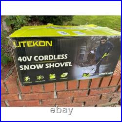 LITEKON 40V Cordless Snow Shovel 4.0Ah Battery & Charger Open Box New Tool