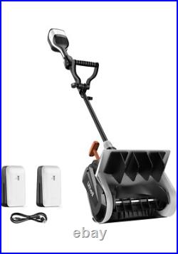 LITHELI 2 X 20V 2.2Ah Cordless Snow Shovel, 12-Inch Snow Blower Battery Powered