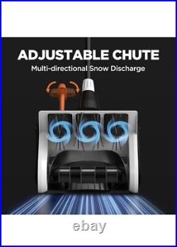LITHELI 2 X 20V 2.2Ah Cordless Snow Shovel, 12-Inch Snow Blower Battery Powered