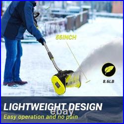 Litekon 40v Brushless Cordless Electric Snow Shovel, 13 2x Batteries