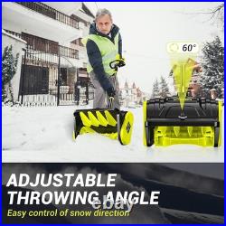 Litekon 40v Brushless Cordless Electric Snow Shovel, 13 2x Batteries