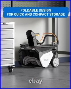 Litheli 2X20V Cordless Snow Blower, 20 Inch Snow Thrower with 4.0Ah Batteries