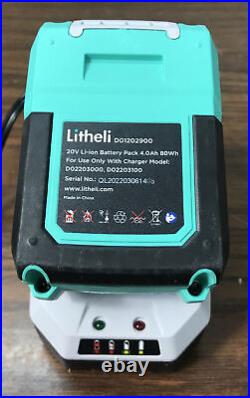 Litheli Cordless Snow Shovel, 20V 12-Inch Battery Powered Snow Shovel