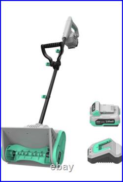 Litheli Cordless Snow Shovel 20V 12-Inch Battery Powered Snow Thrower Blower