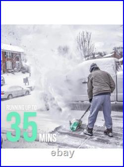 Litheli Cordless Snow Shovel 20V 12-Inch Battery Powered Snow Thrower Blower