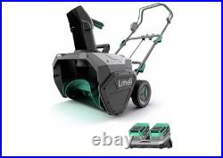 Litheli E1SB47100 Cordless Snow Blower, 2x20V (40V) 20 Inch Snow Thrower