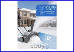 Litheli E1SB47100 Cordless Snow Blower, 2x20V (40V) 20 Inch Snow Thrower
