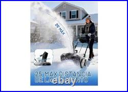 Litheli E1SB47100 Cordless Snow Blower, 2x20V (40V) 20 Inch Snow Thrower