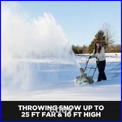 Litheli Snow Blower 20-Inch Brushless Cordless Snow Thrower 4AH Battery&Charger