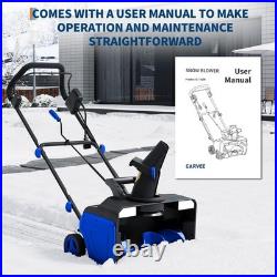 Lithium Snow Shovel 20V Cordless Battery Operated Electric Snow Thrower 23 ft US