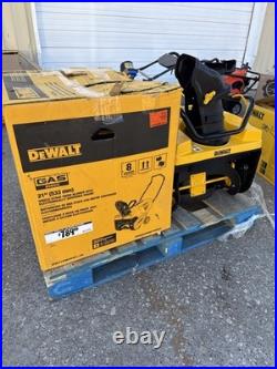 Lot of (2)DEWALT 21 in. 208 cc Electric Start Gas Single-Stage Snow Blower-Read