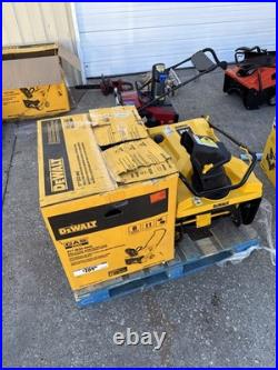 Lot of (2)DEWALT 21 in. 208 cc Electric Start Gas Single-Stage Snow Blower-Read
