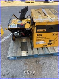 Lot of (2)DEWALT 21 in. 208 cc Electric Start Gas Single-Stage Snow Blower-Read