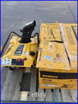 Lot of (2)DEWALT 21 in. 208 cc Electric Start Gas Single-Stage Snow Blower-Read