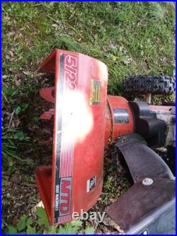 MTD Yard Machines 5/22 Two-Stage Gas Snow Blower, 22in Clearing Width, Red/Black