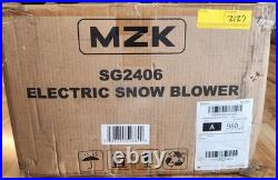 MZK 16 Electric Snow Blower Thrower 13 Amp ET2406 180° Chute New Open Box
