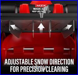 MZK 20V 13 Cordless Snow Shovel Battery Charger Directional Plate Snow Thrower