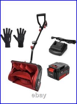 MZK 20V13Inch Cordless Electric Snow Shovel with Directional Plate Battery Power