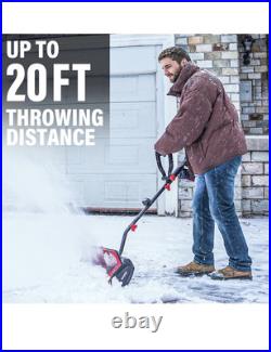 MZK 20V13Inch Cordless Electric Snow Shovel with Directional Plate Battery Power