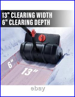 MZK 20V13Inch Cordless Electric Snow Shovel with Directional Plate Battery Power